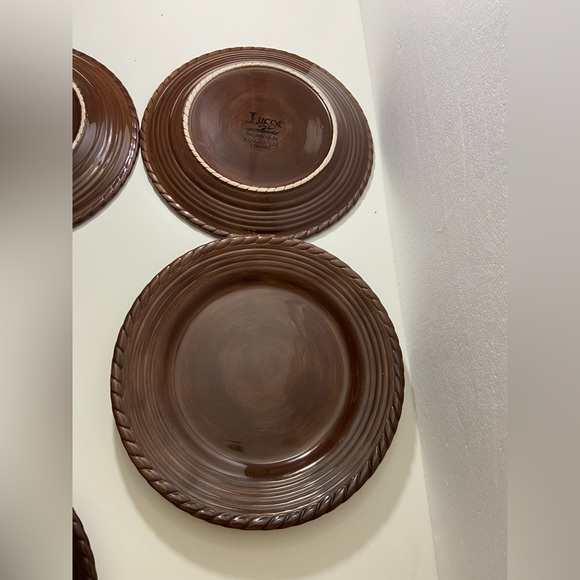 Z Gallerie Dining Lucca Z Gallerie 4 Dinner Plates Hand Painted